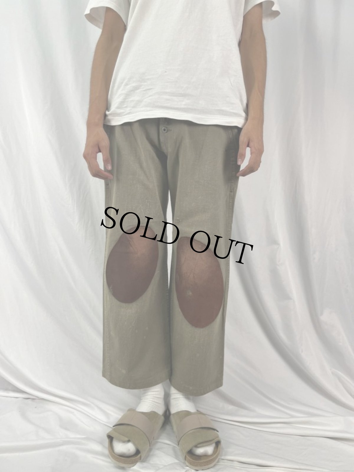 画像2: KAPITAL ダブルニー カラーデニムパンツ XS (2)