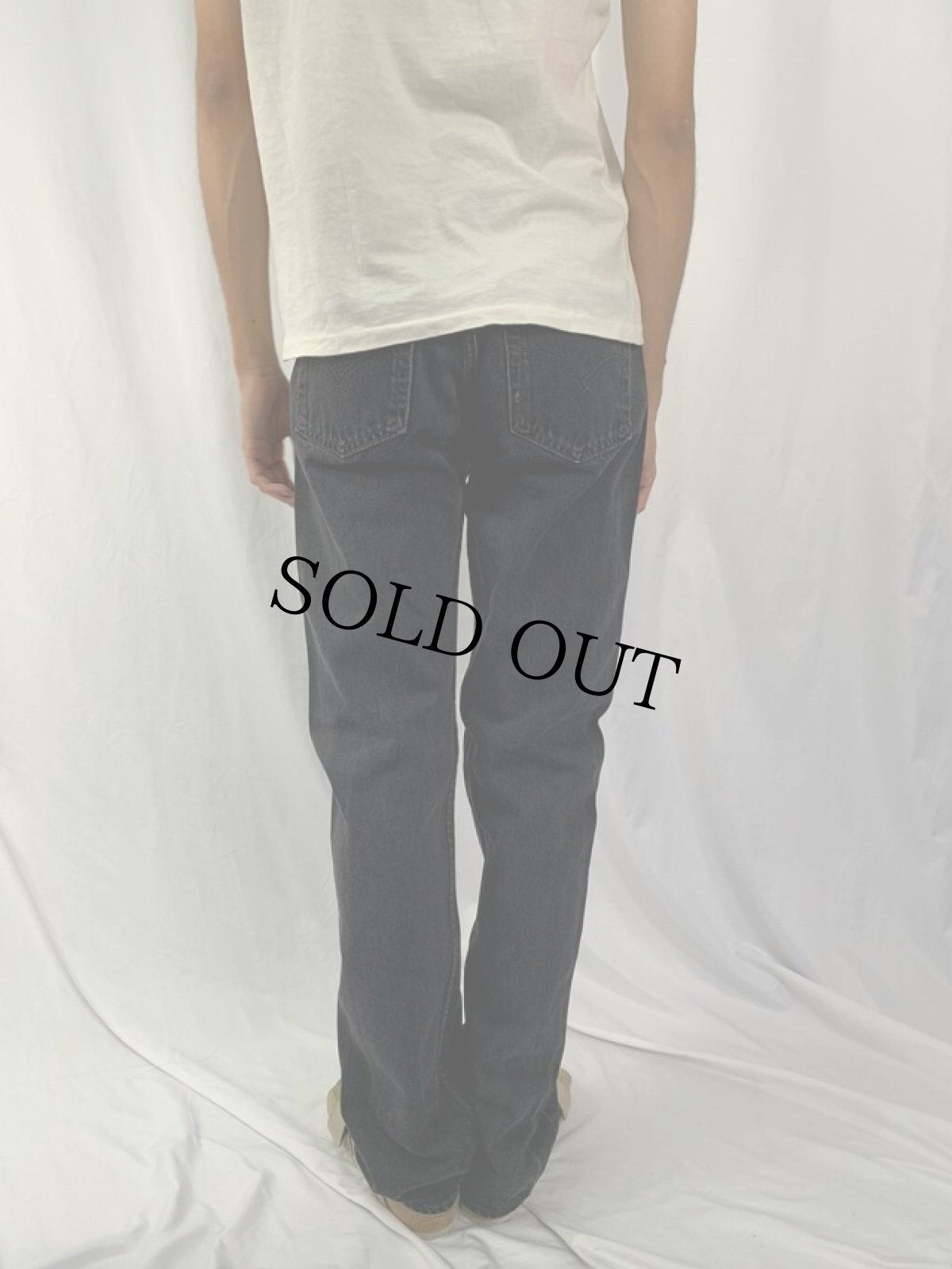 画像4: 90's Levi's 501 ブラックデニムパンツ W34 (4)