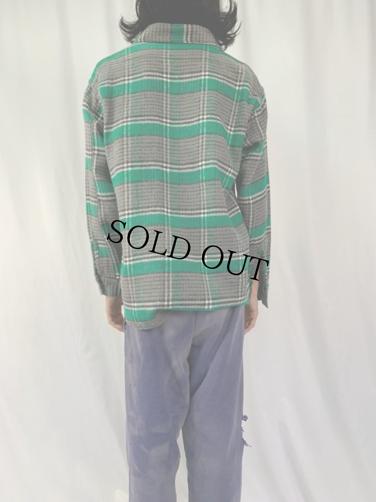 画像4: 70's〜 P-N-H チェック柄 ヘビーネルシャツ 17 (4)