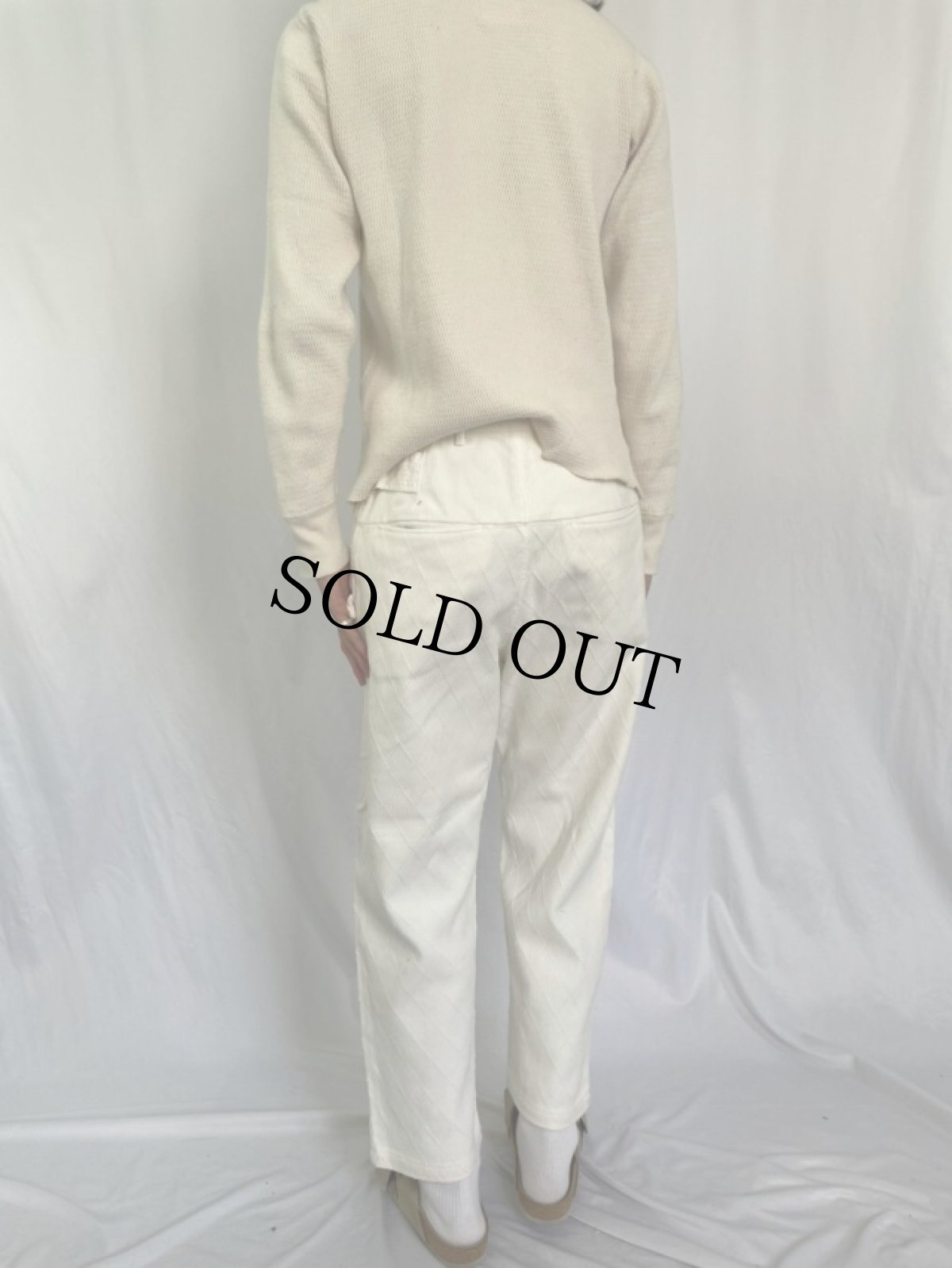 画像4: KAPITAL 道着キャンパス 刺し子ペーンターパンツ W31 (4)