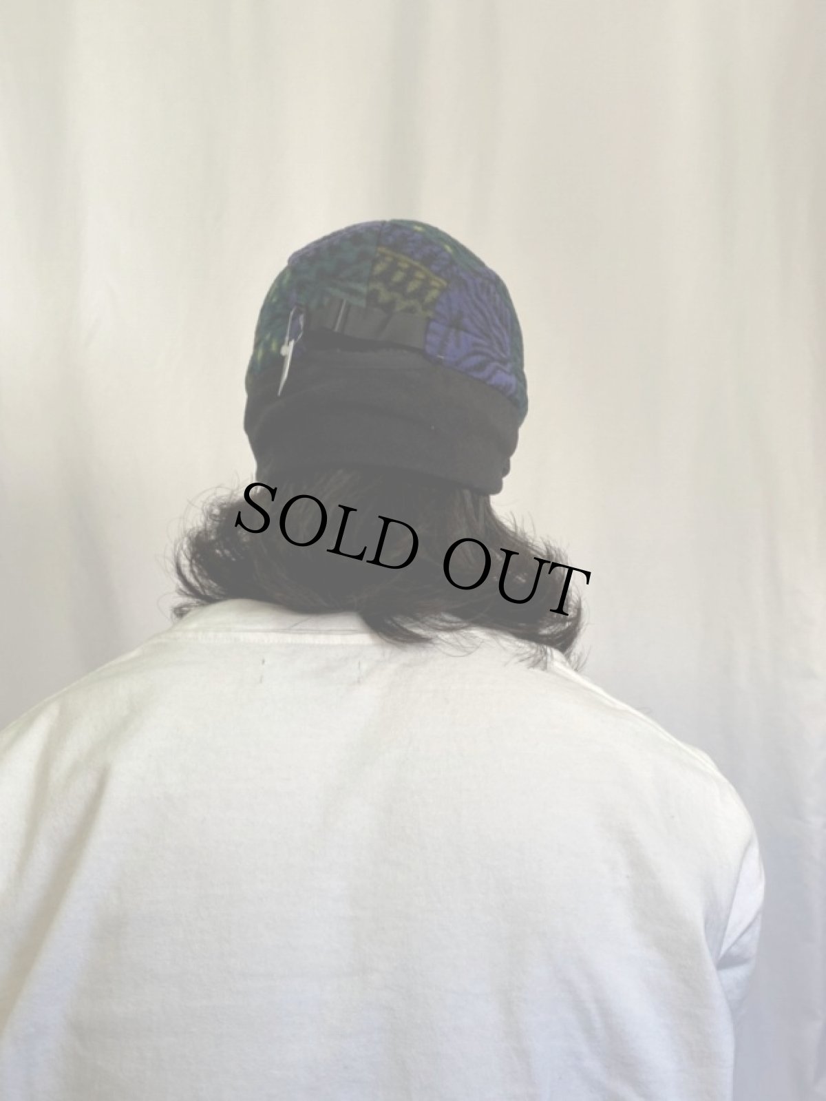 画像4: 90's Patagonia USA製 総柄 イヤーフラップフリースキャップ L (4)