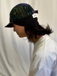 画像3: 90's Patagonia USA製 総柄 イヤーフラップフリースキャップ L (3)