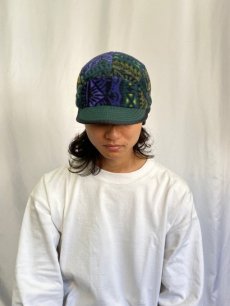 画像2: 90's Patagonia USA製 総柄 イヤーフラップフリースキャップ L (2)