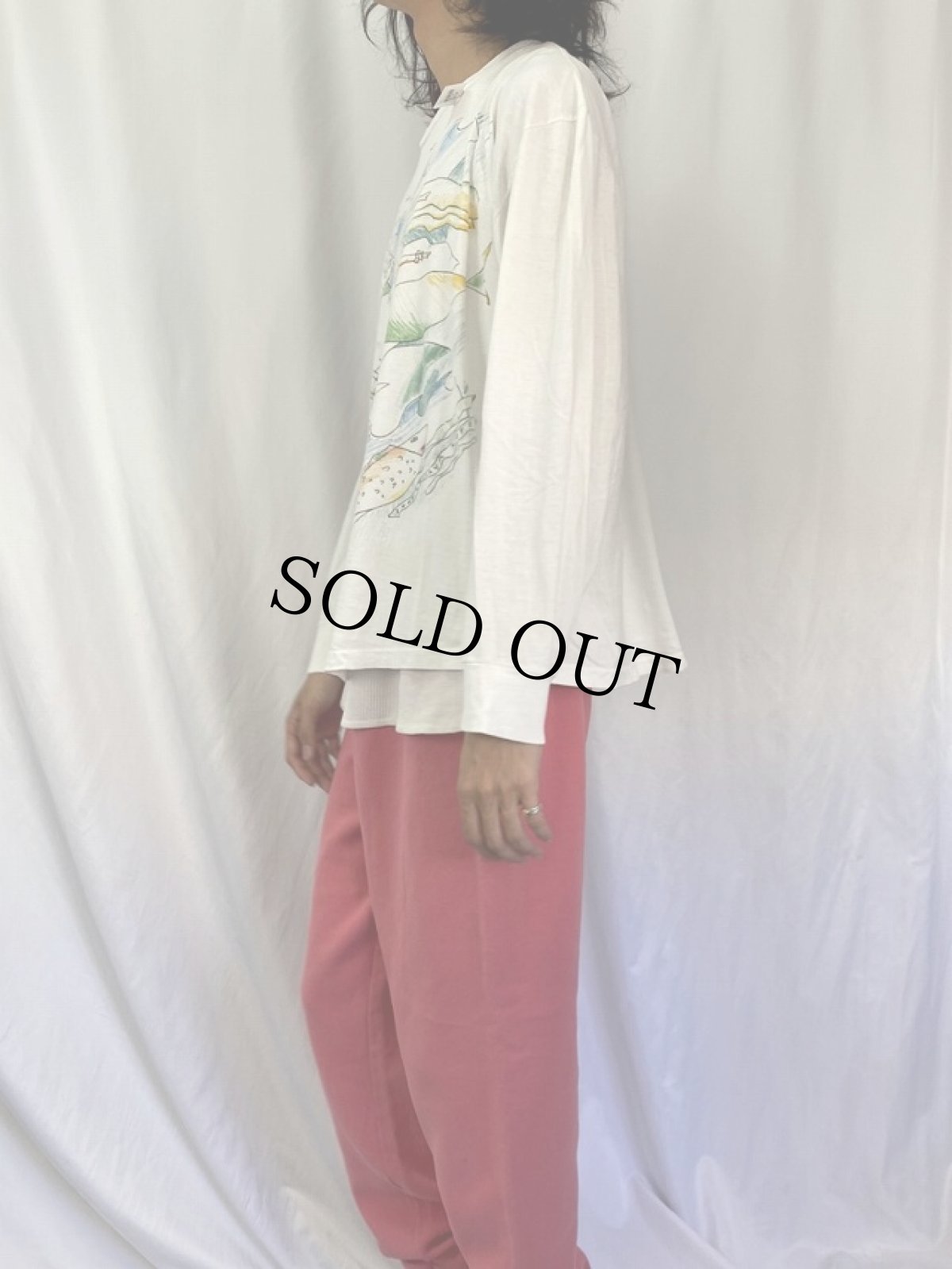 画像3: 90's swatch USA製 "SWATCH AQUA LOVE" プリントロンT (3)