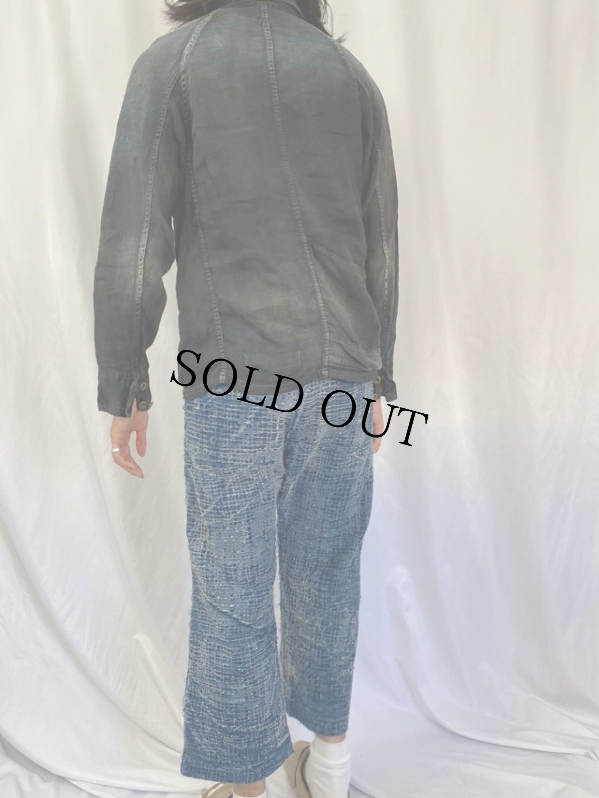 画像4: KAPITAL リネンシャツジャケット S (4)