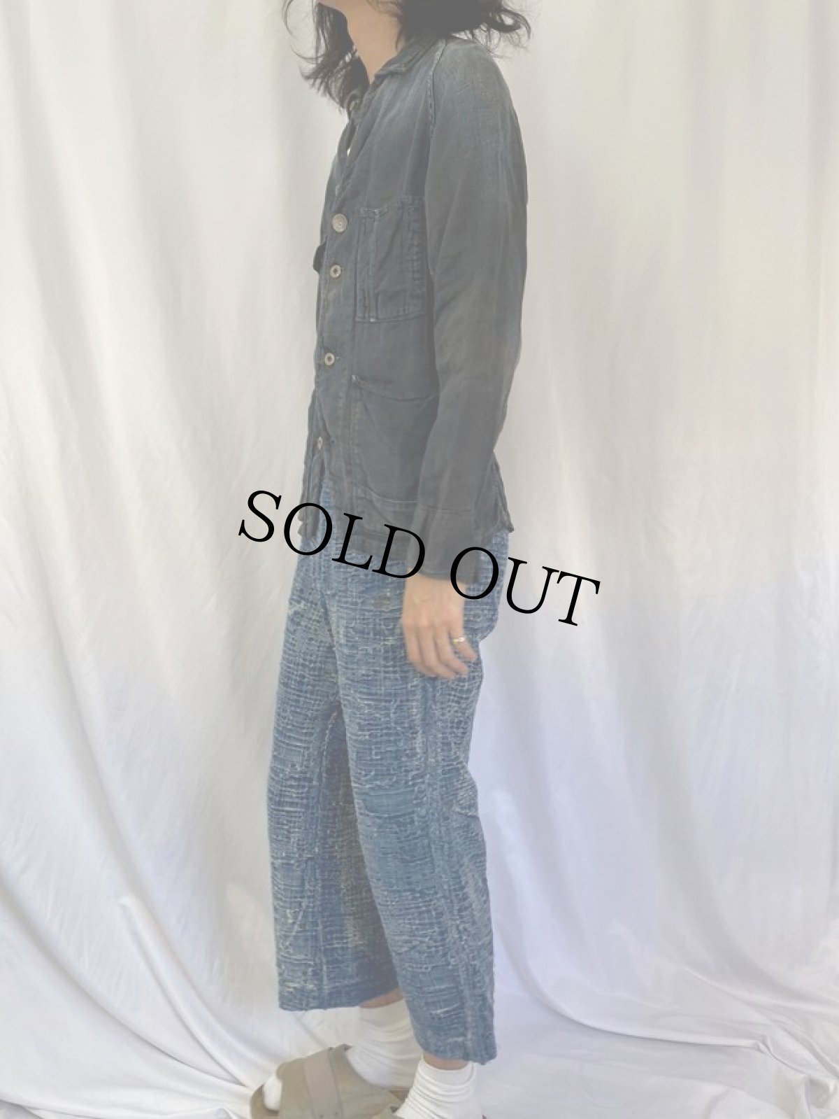 画像3: KAPITAL リネンシャツジャケット S (3)