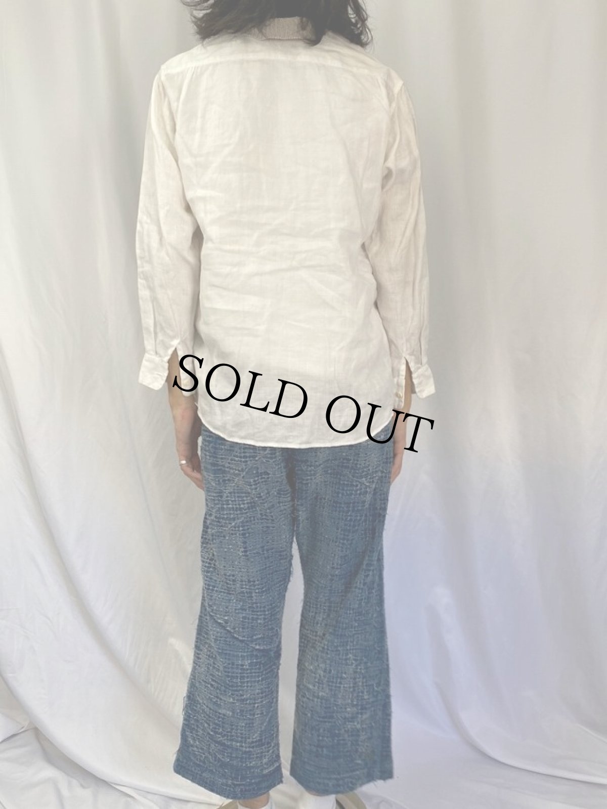 画像4: KAPITAL リネンニット×コットンシャツ M (4)