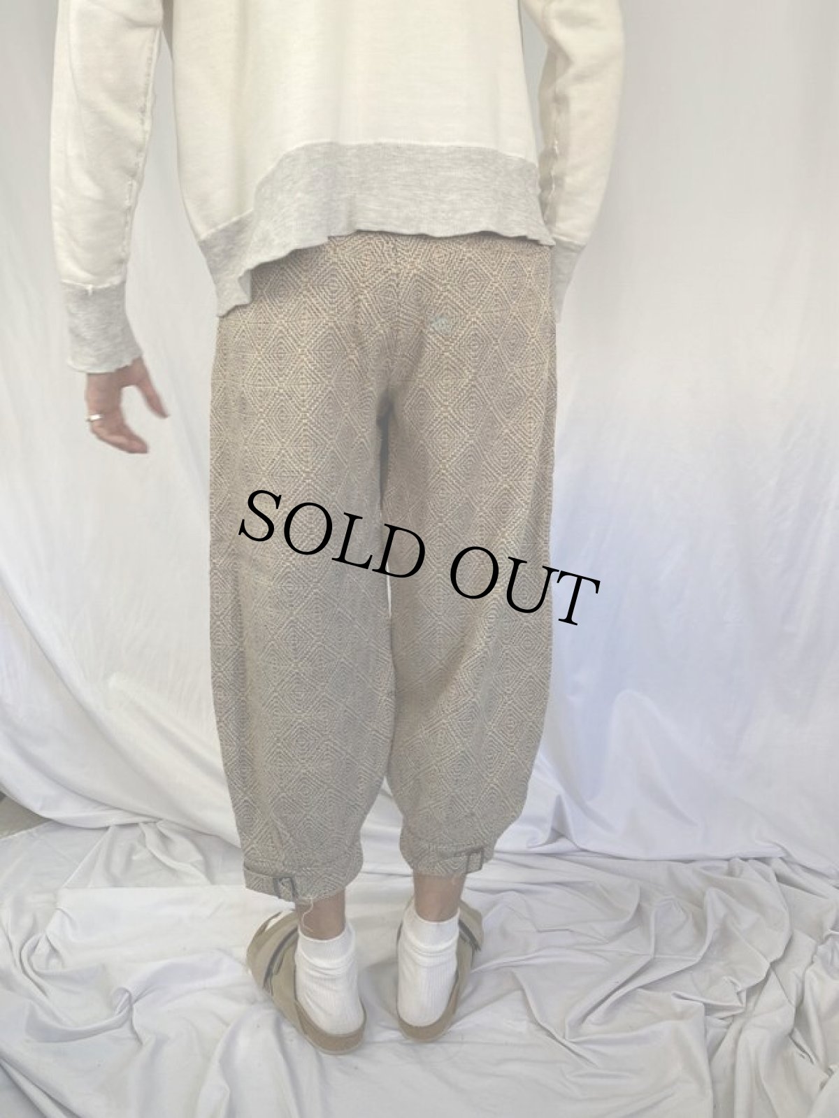 画像4: 50's 織柄ツイードニッカポッカ W29 (4)