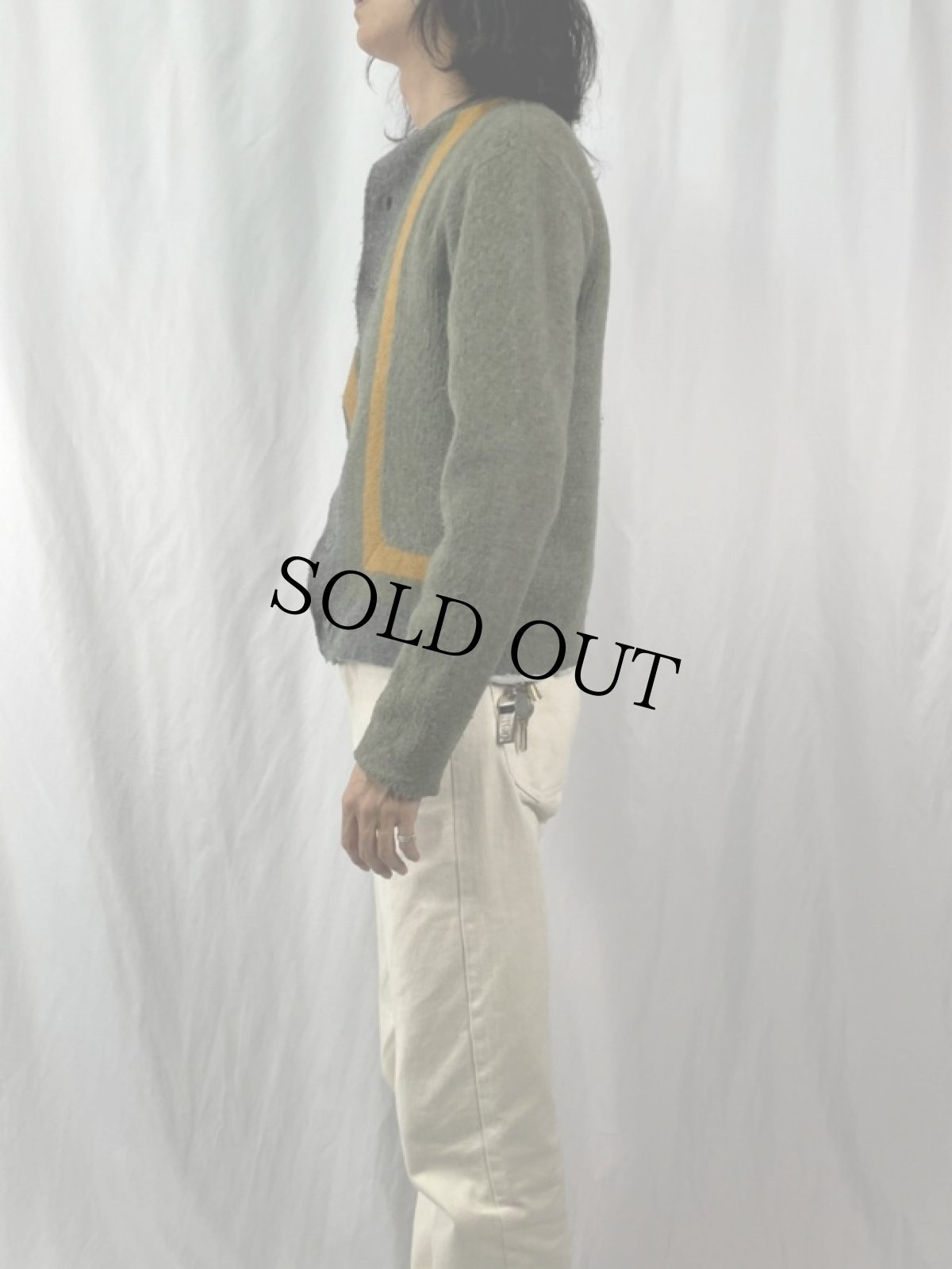 画像3: 60's Glen Dee モヘアニットカーディガン (3)