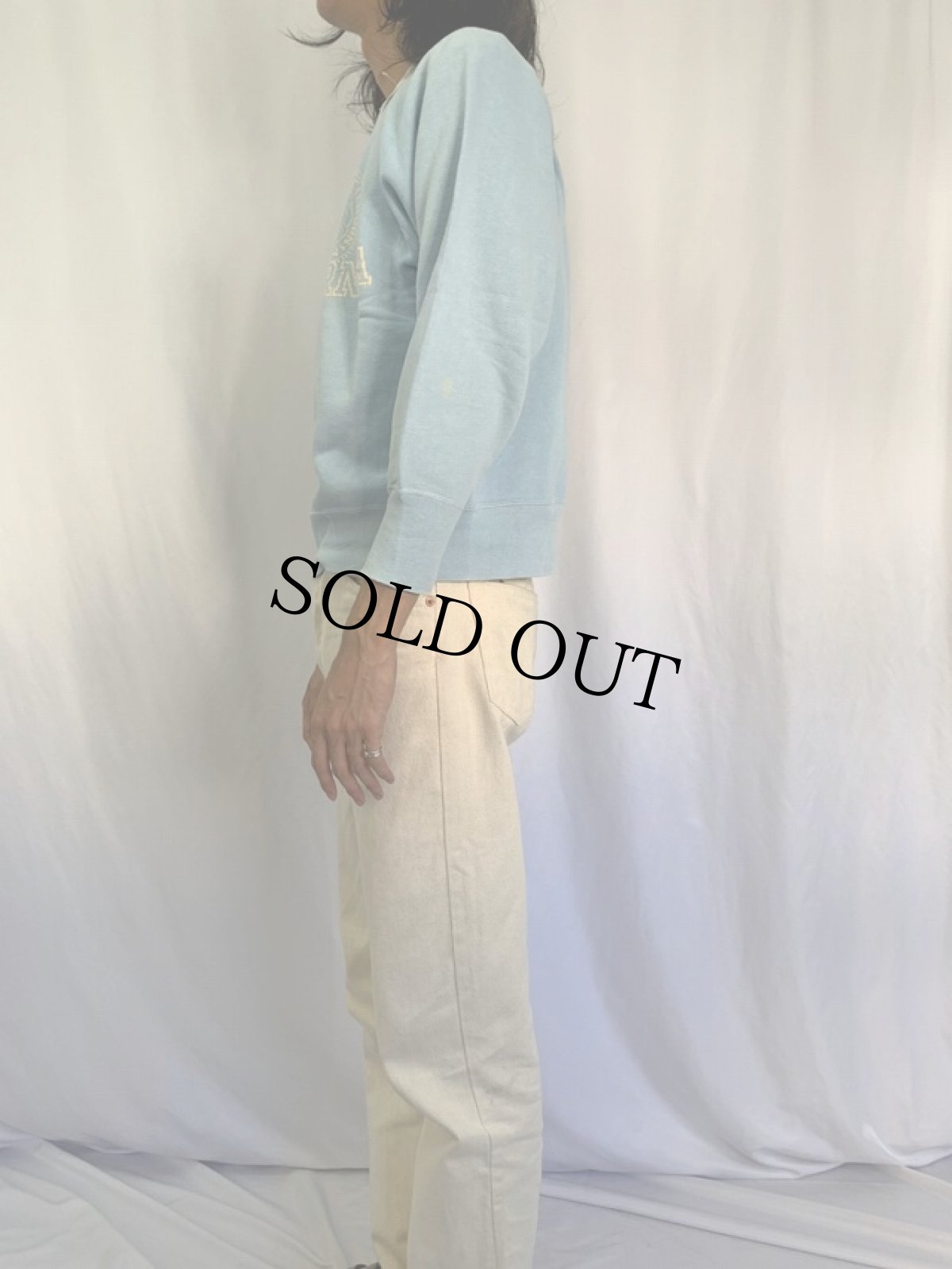 画像3: 50's "THE UNIVERSITY OF CALIFORNIA" ラグランスウェット (3)