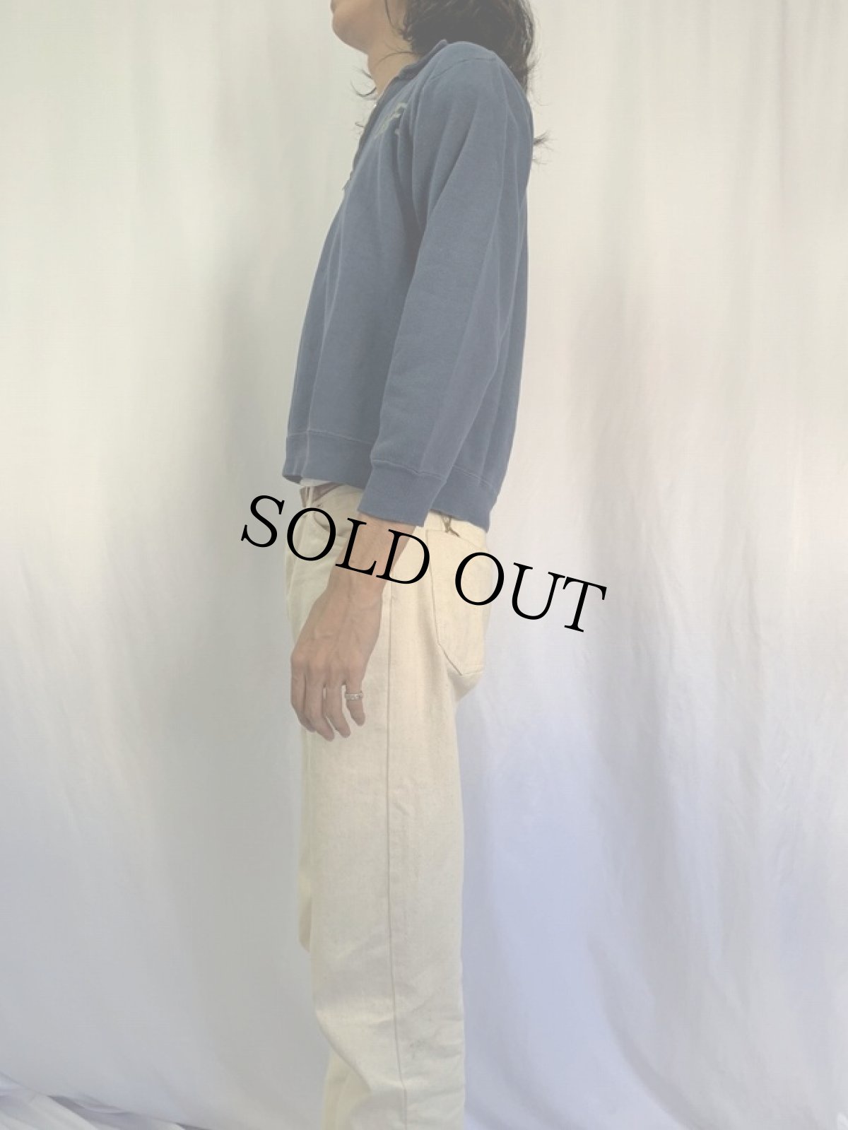 画像6: 70's ARTEX USAFA ハーフジップスウェット M (6)