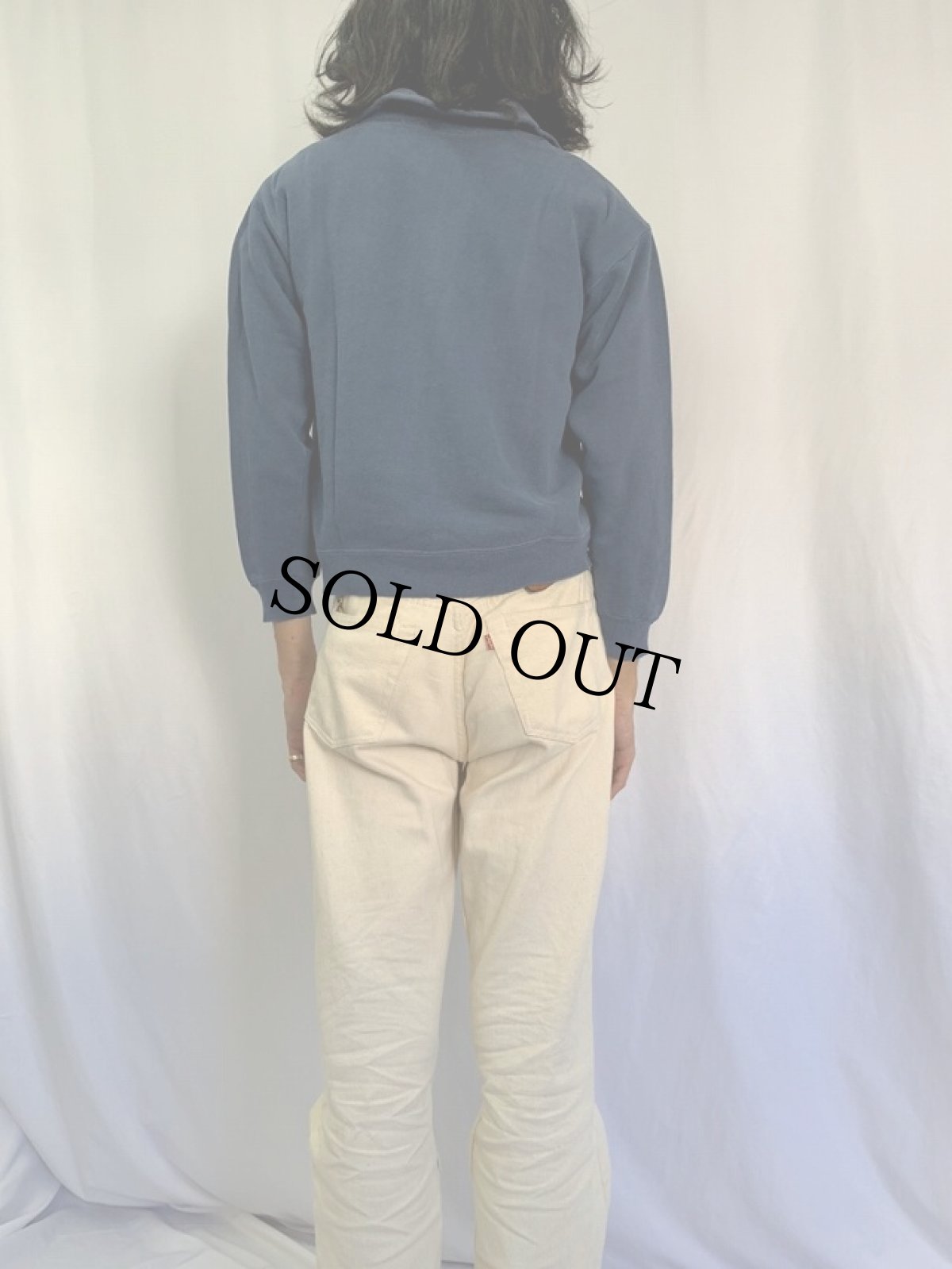 画像7: 70's ARTEX USAFA ハーフジップスウェット M (7)