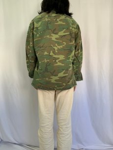 画像4: 【SALE】 60's U.S.ARMY ERDL迷彩 "グリーンリーフ" ファティーグジャケット 3rd MEDIUM-LONG (4)