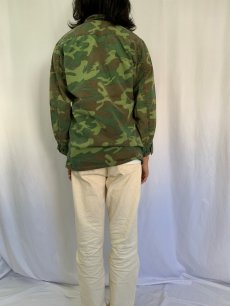 画像4: 【SALE】 60's U.S.ARMY ERDL迷彩 "グリーンリーフ" ファティーグジャケット 3rd (4)