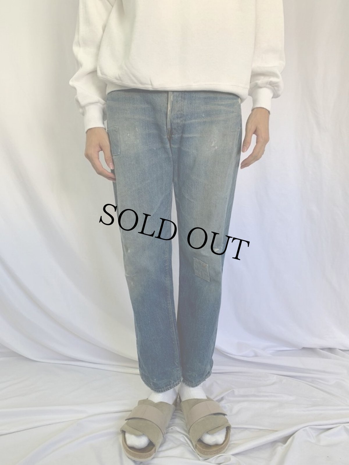 画像2: 70's Levi's 501 USA製 66前期 デニムパンツ W30 (2)