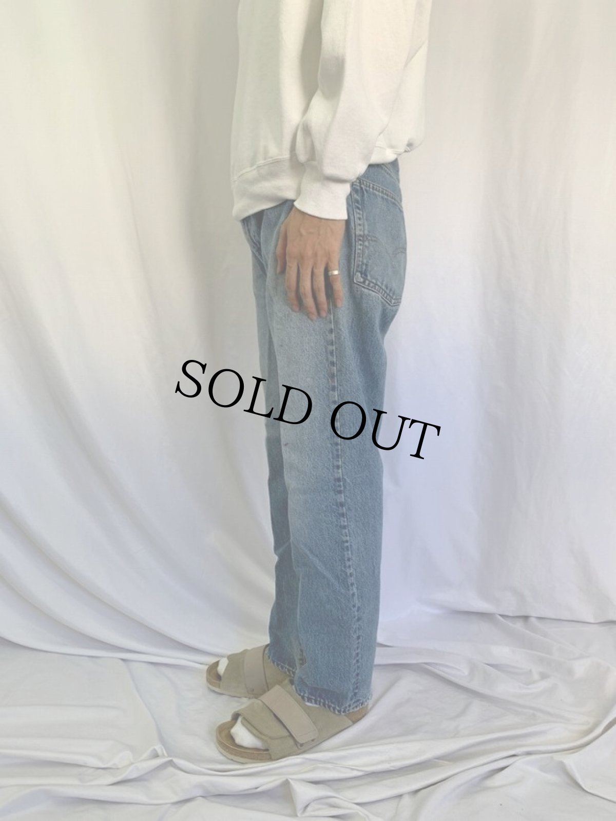 画像3: 80's 505-0217 USA製 内股シングル デニムパンツ W35 (3)