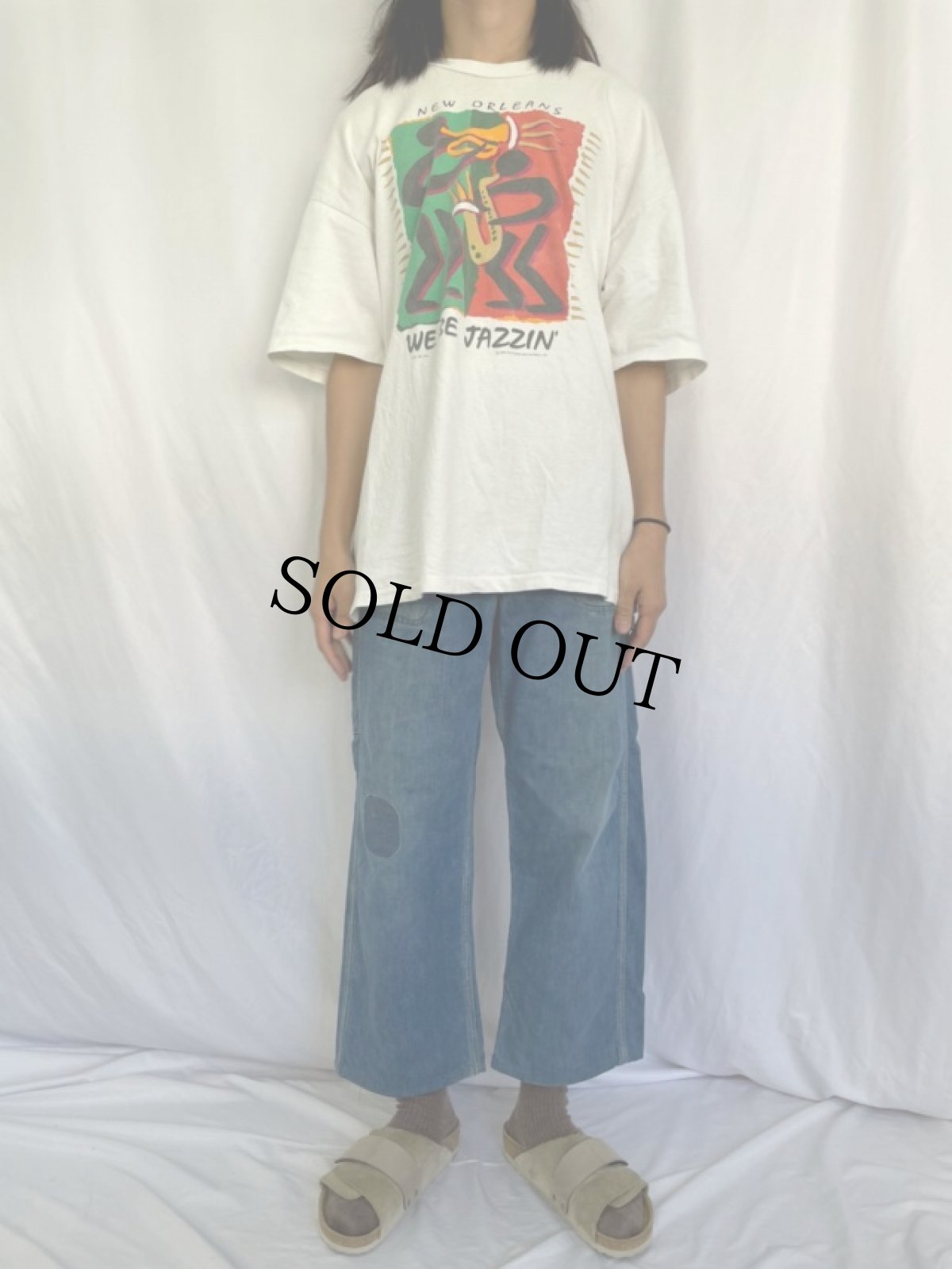 画像2: 60's POWER HOUSE 裏地ネル デニムペインターパンツ W30 (2)