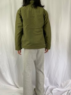 画像4: 70's U.S.NAVY A-2 ステンシル入り デッキジャケット LARGE (4)