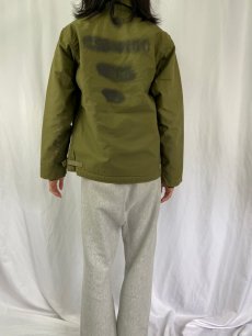 画像4: 70〜80's U.S.NAVY A-2 ステンシル入り デッキジャケット MEDIUM (4)