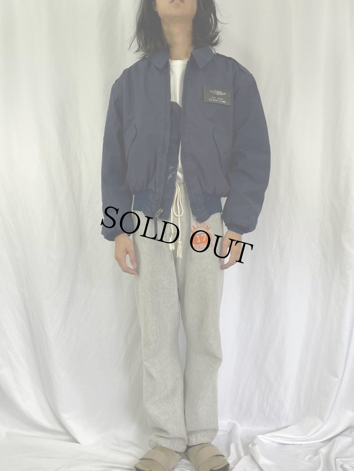 画像2: 90's U.S.COAST GUARD セキュリティポリスジャケット X-LARGE (2)