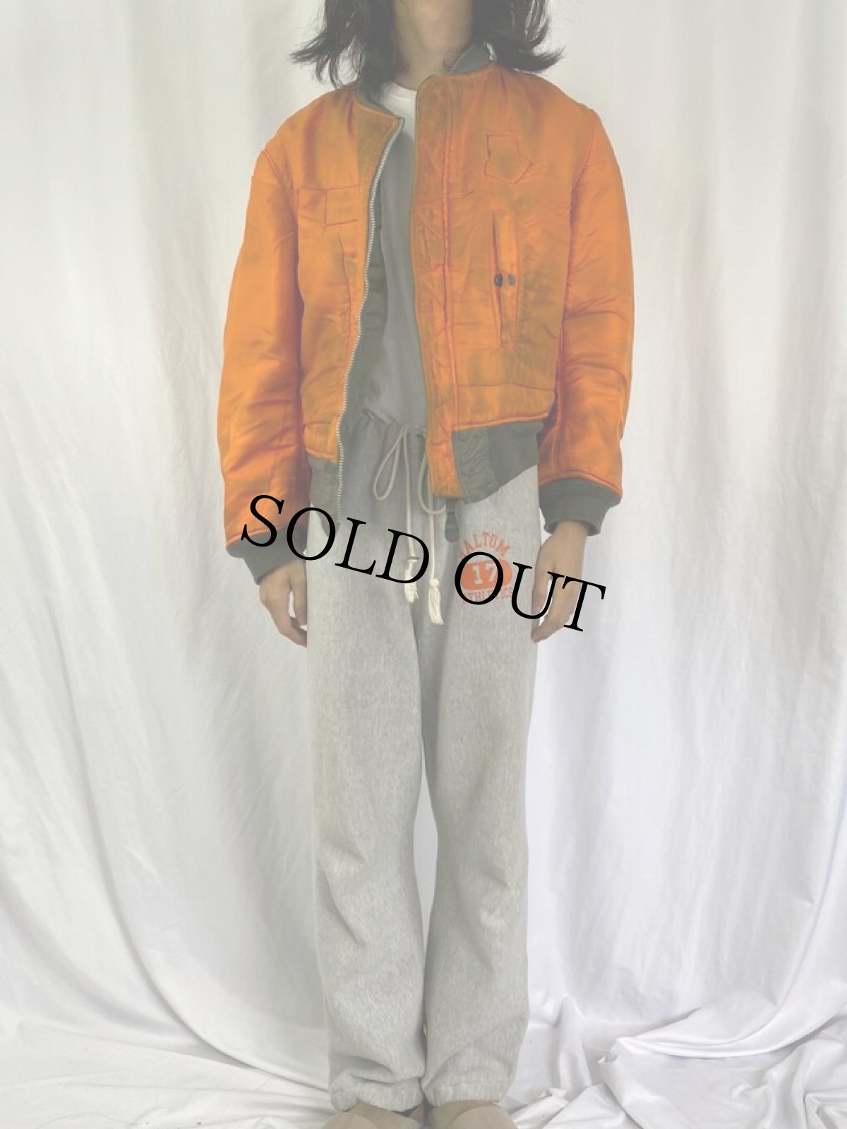 画像6: 70's U.S.AIR FORCE "MA-1 E-TYPE" フライングジャケット LARGE (6)