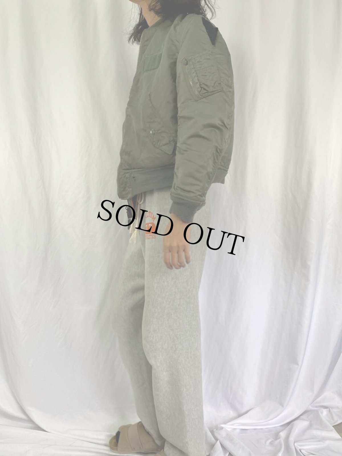 画像4: 70's U.S.AIR FORCE "MA-1 E-TYPE" フライングジャケット LARGE (4)