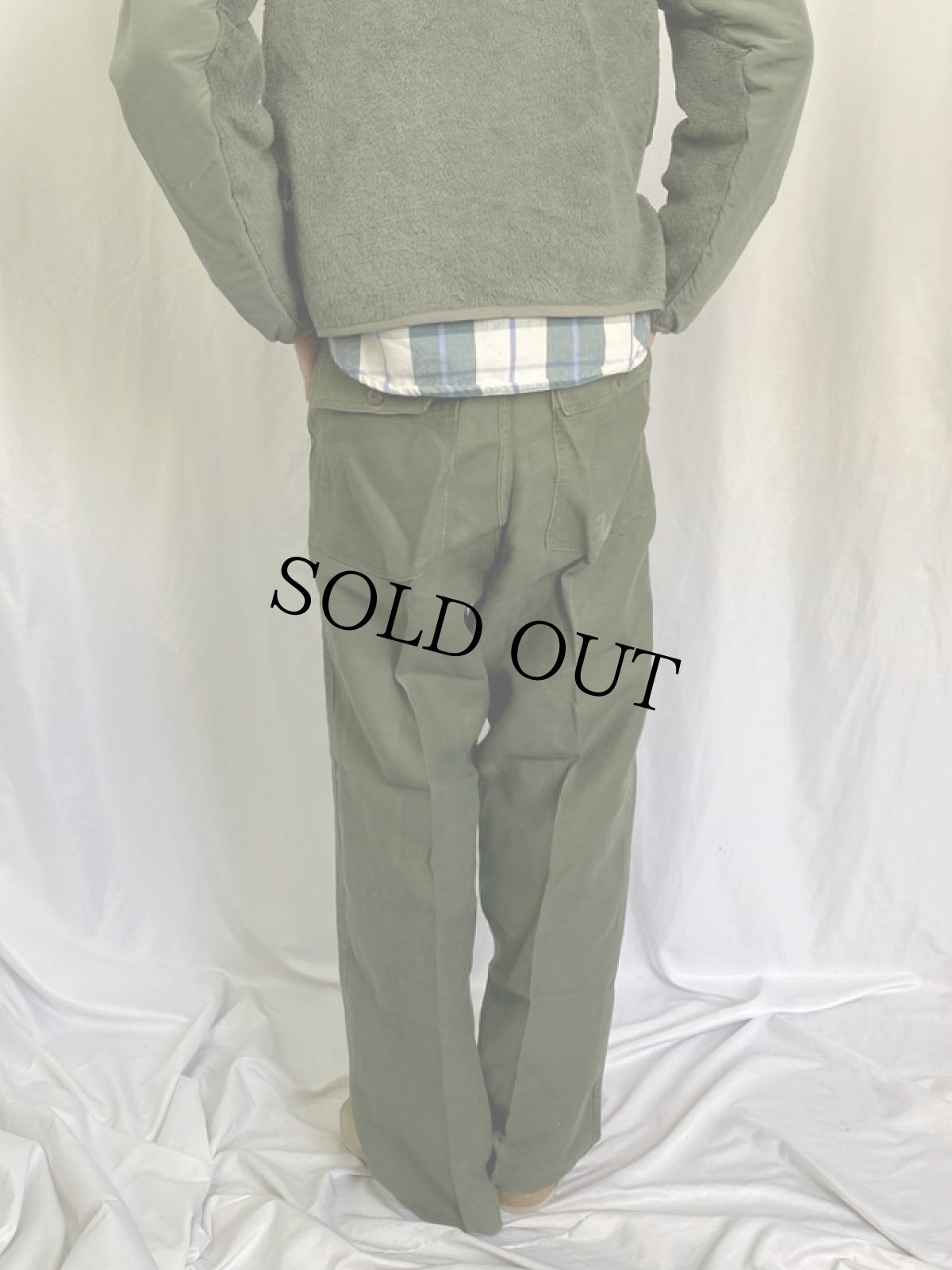 画像4: 60's U.S.ARMY ベイカーパンツ 糊付け&プレス W35 (4)