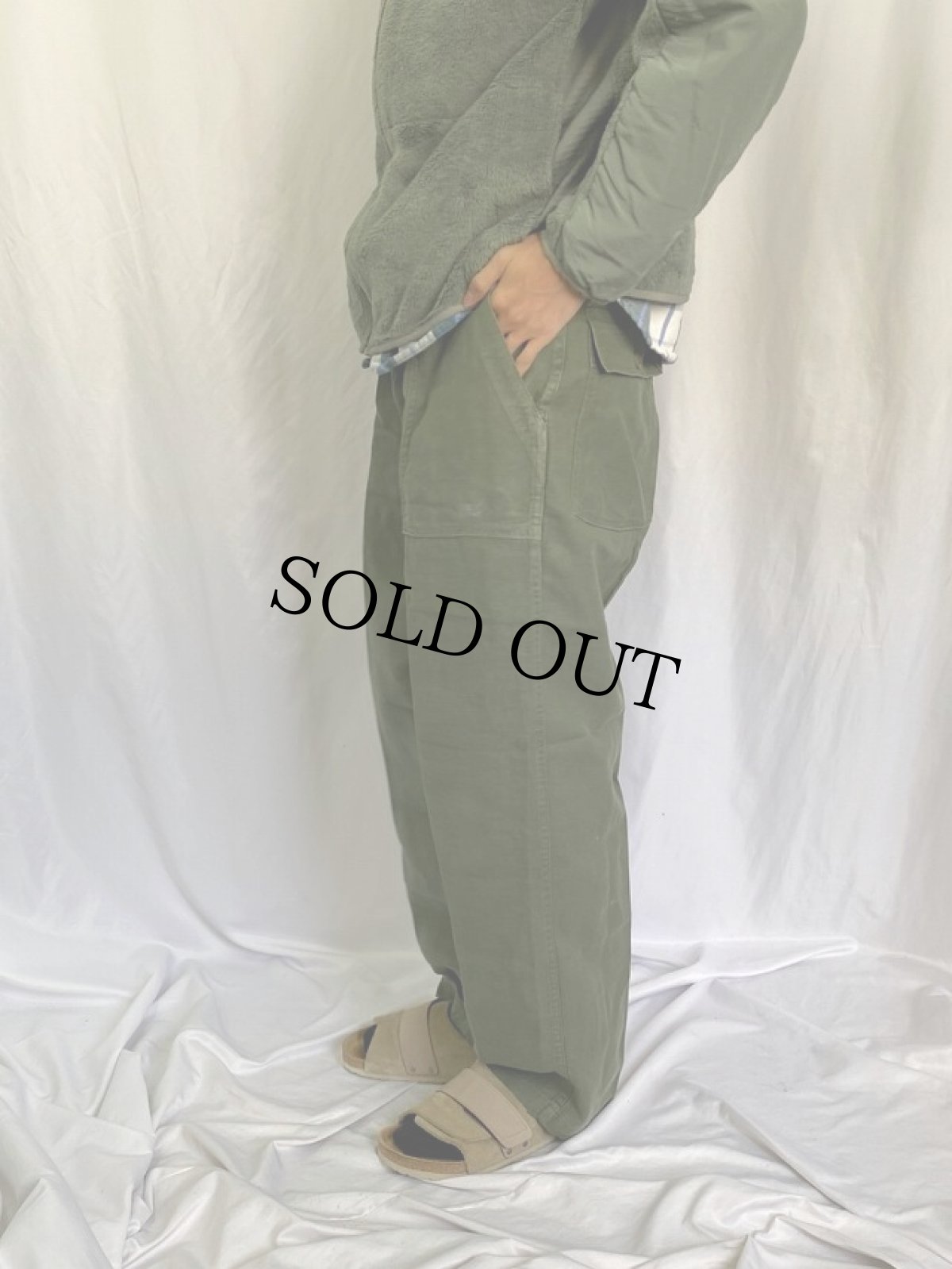 画像3: 60's U.S.ARMY ベイカーパンツ 糊付け&プレス W35 (3)