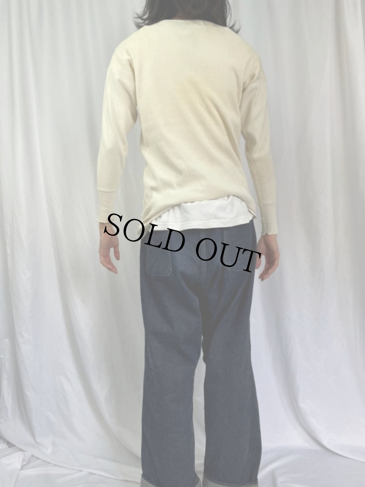 画像4: 40's J.C.Penney リブアンダーシャツ size38 (4)