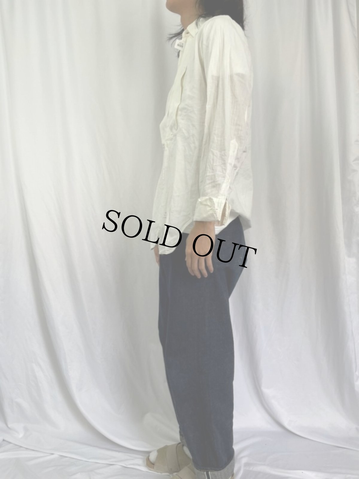 画像3: 50's Wilson Brothers イカ胸×ダブルカフス コットンドレスシャツ (3)