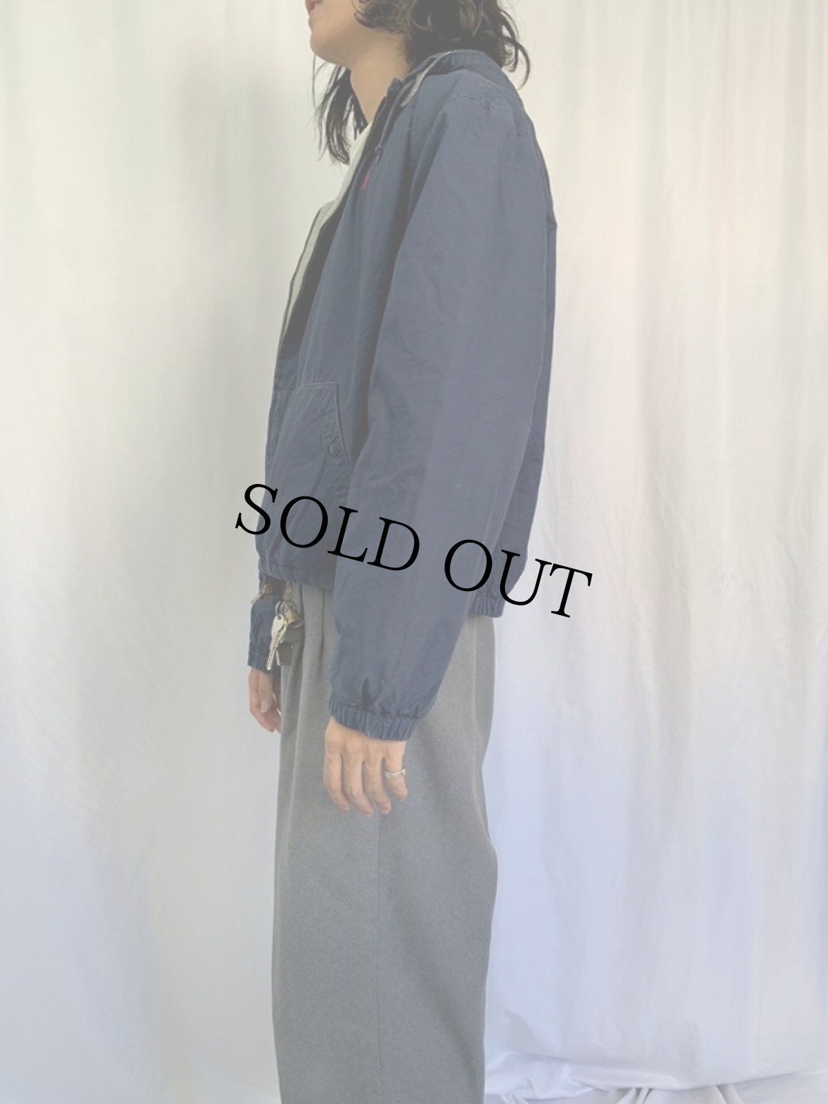 画像3: 90's POLO Ralph Lauren USA製 ロゴ刺繍 ジップジャケット L (3)