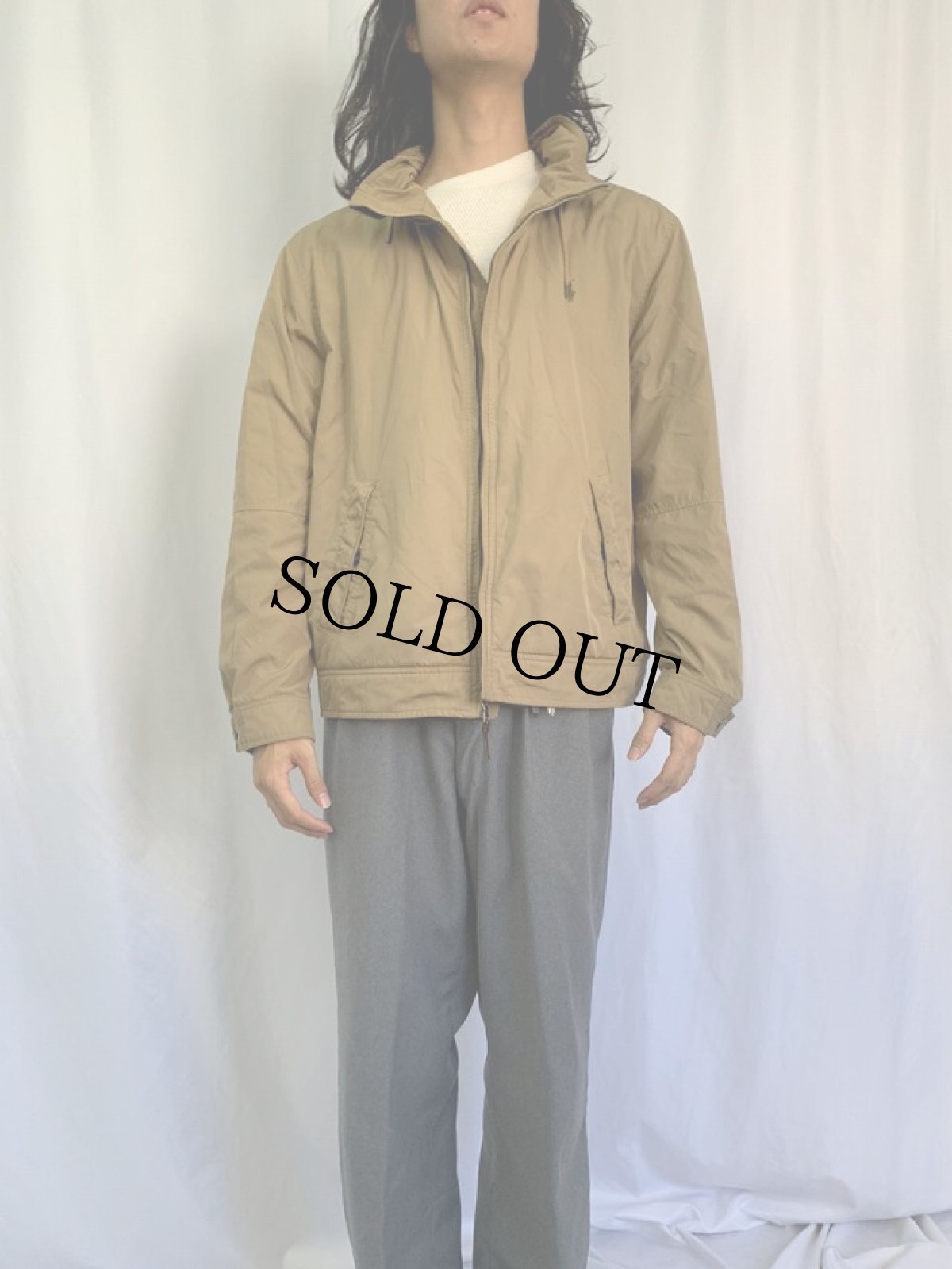 画像2: POLO Ralph Lauren ロゴ刺繍 ジップジャケット XL (2)