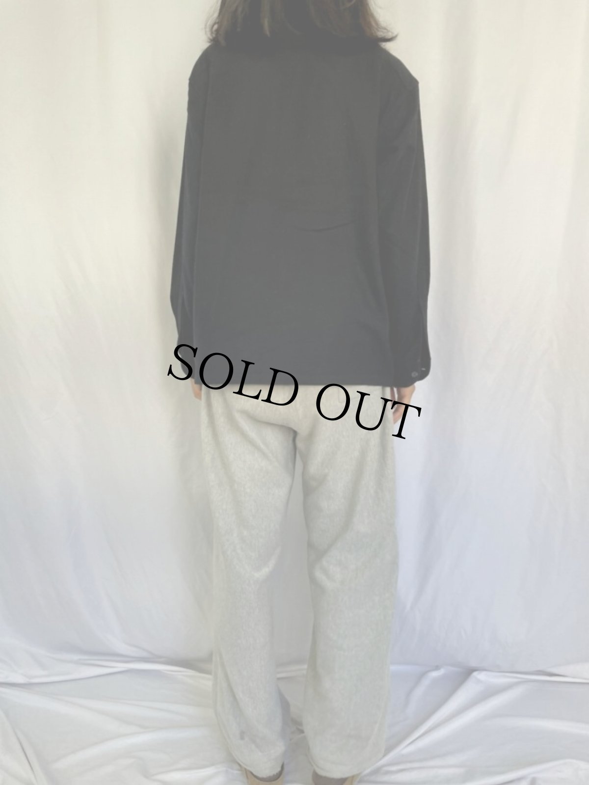 画像4: PENDLETON オープンカラーウールシャツ BLACK M (4)