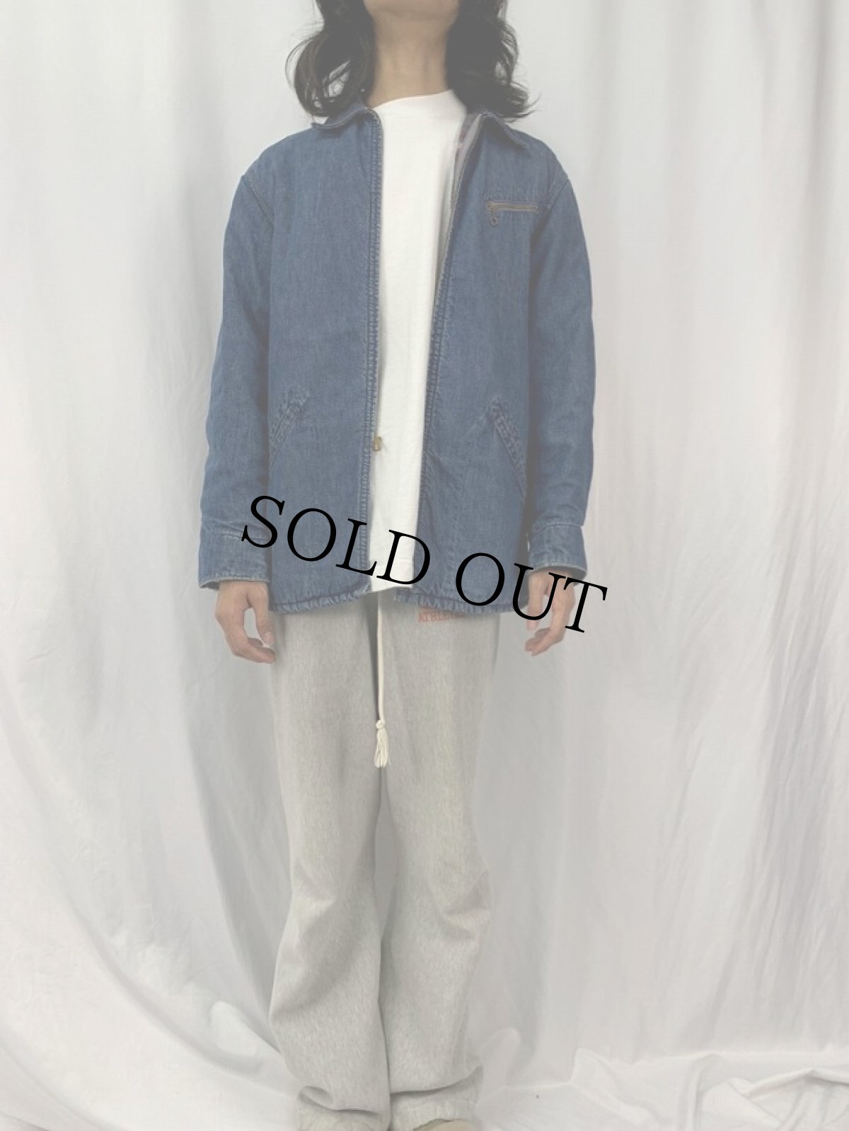 画像2: 50〜60's HERCULES ブランケットライナー デニムカバーオール (2)