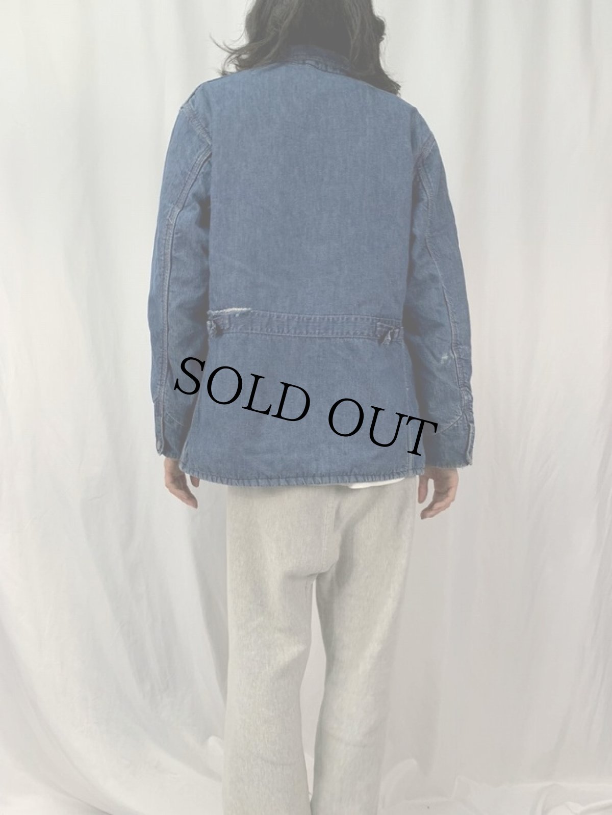 画像4: 50〜60's HERCULES ブランケットライナー デニムカバーオール (4)