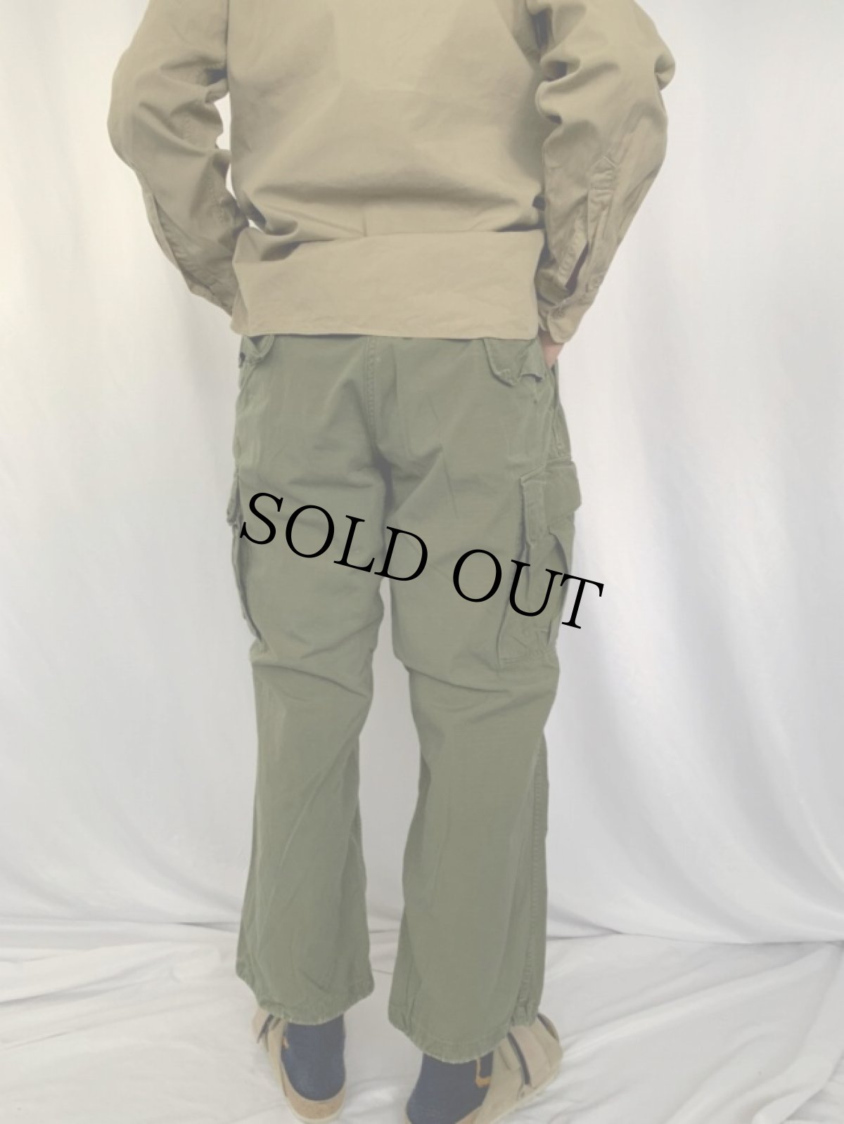 画像4: 60's U.S.ARMY ジャングルファティーグパンツ 4th SHORT LARGE (4)