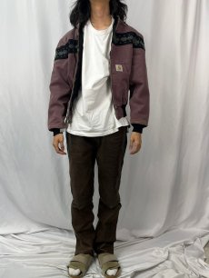 画像2: 90's Carhartt USA製 ネイティブ柄アクティブパーカー M (2)