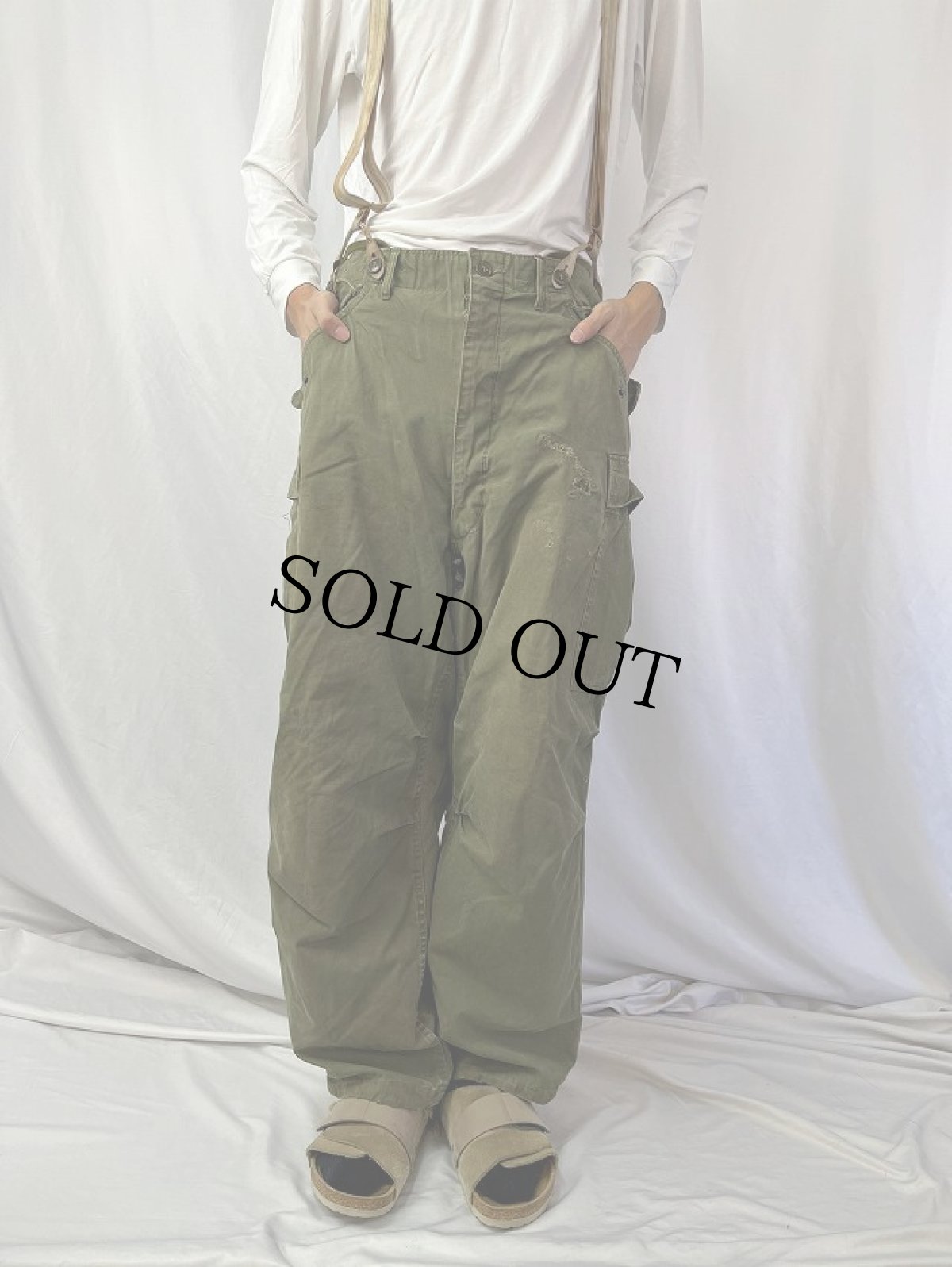 画像2: 50's U.S.ARMY M-51 フィールドパンツ ライナー付き MEDIUM-REGULAR (2)