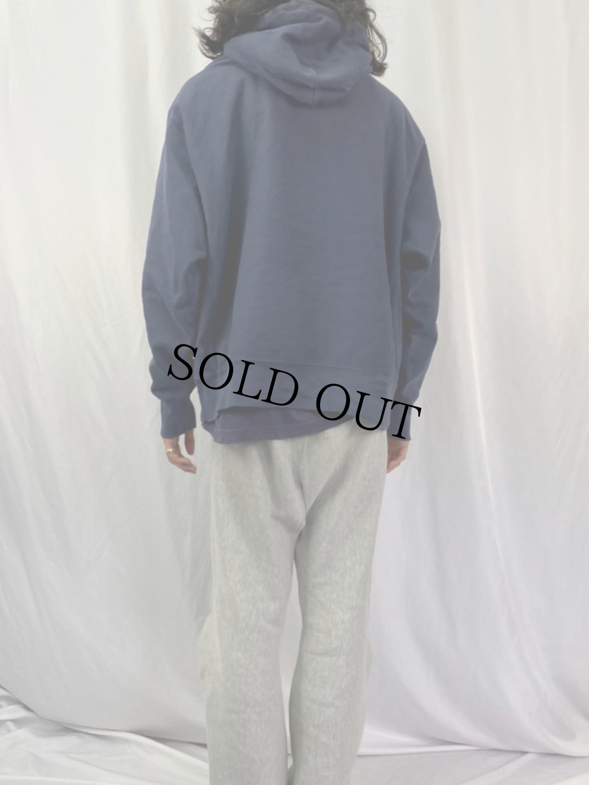 画像4: 00's Champion REVERSE WEAVE "UNIVERSITY OF MAINE" プリントスウェットフーディー L (4)