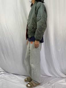 画像4: 90's〜 ALPHA INDUSTRIES,INC. 民間用 MA-1 フライトジャケット X-LARGE (4)