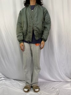 画像3: 90's〜 ALPHA INDUSTRIES,INC. 民間用 MA-1 フライトジャケット X-LARGE (3)