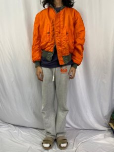 画像6: 90's〜 ALPHA INDUSTRIES,INC. 民間用 MA-1 フライトジャケット X-LARGE (6)