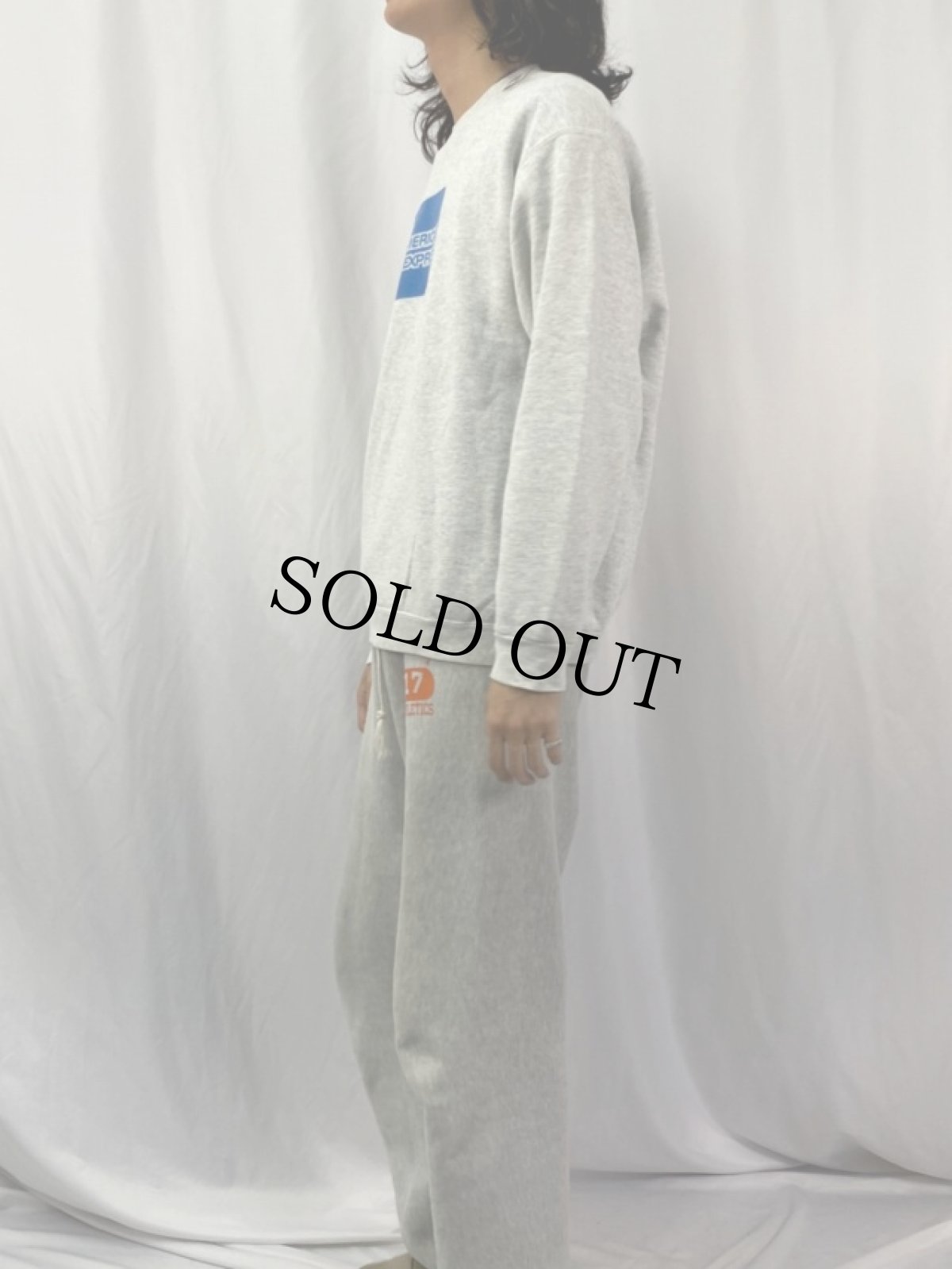 画像3: ANERICAN EXPRESS 企業ロゴスウェット L (3)