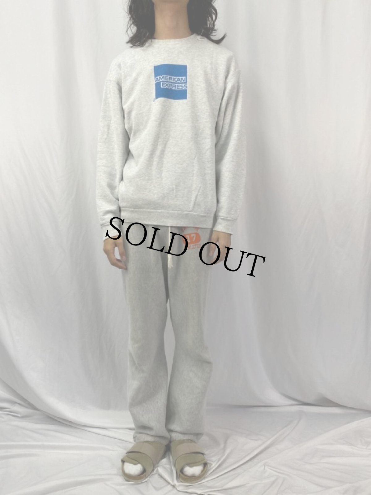 画像2: ANERICAN EXPRESS 企業ロゴスウェット L (2)