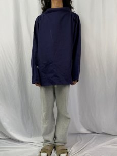 画像2: 80's Yarmo ENGLAND製 フィッシャーマンスモック XXL NAVY (2)