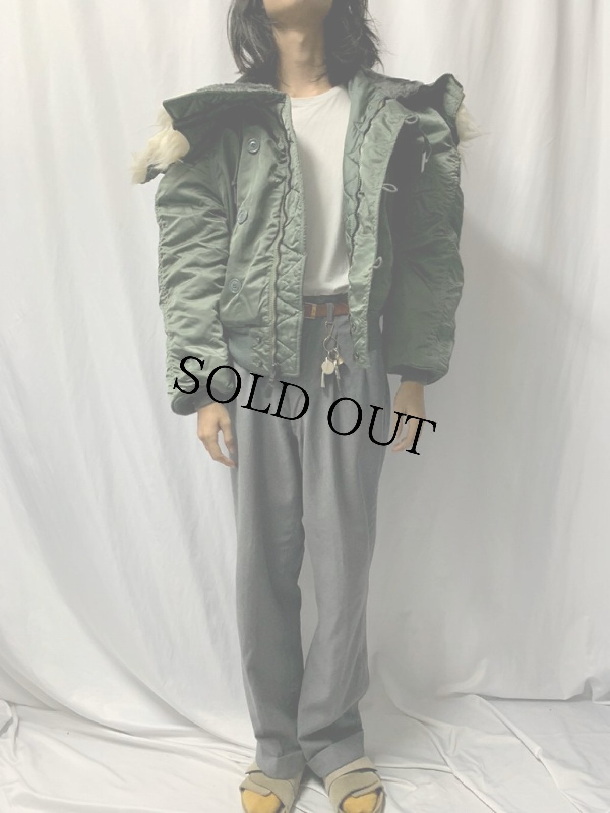 画像2: 70's U.S.AF N-2B フライトジャケット EXTRA LARGE (2)