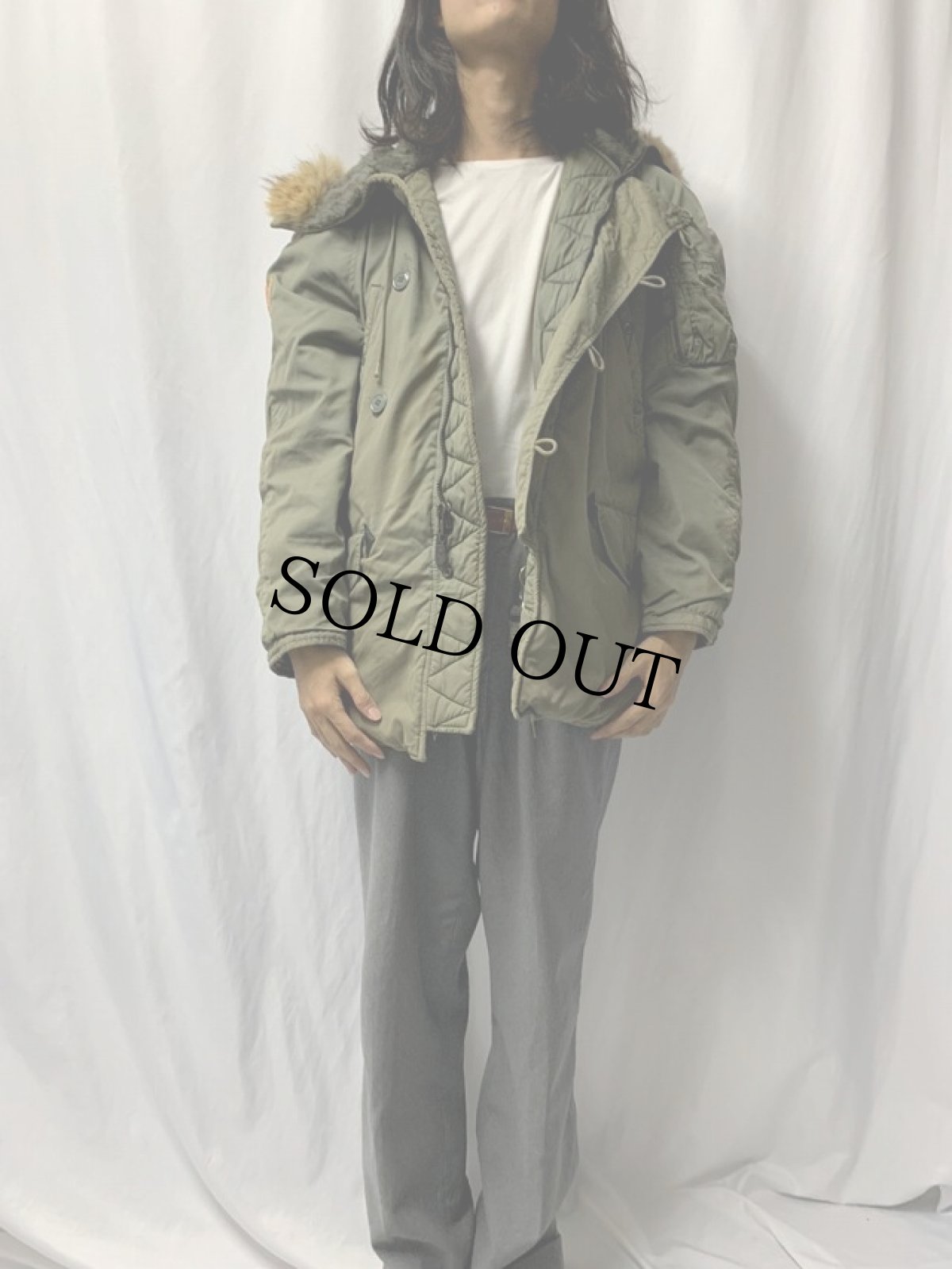 画像2: 60's U.S.AF N-3B パッチ付きフライトジャケット SMALL (2)