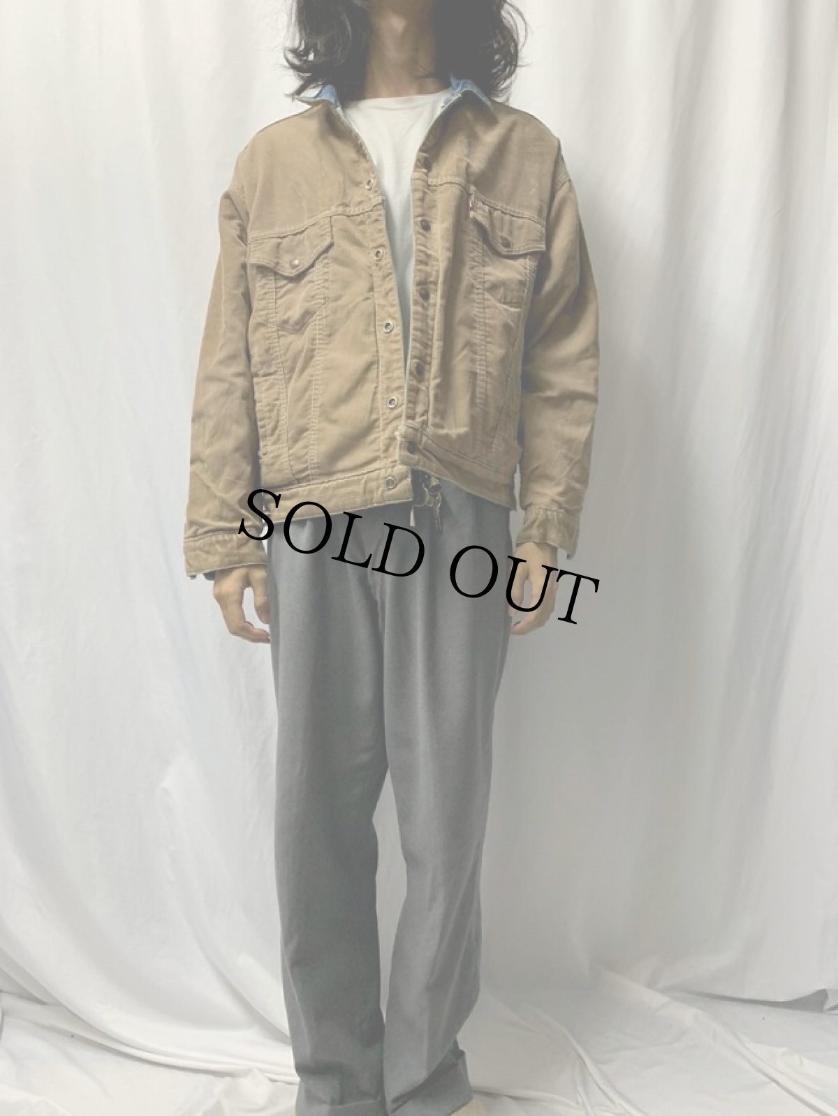 画像6: 90's Levi's 70548 USA製 コーデュロイ×デニム リバーシブルジャケット LARGE (6)