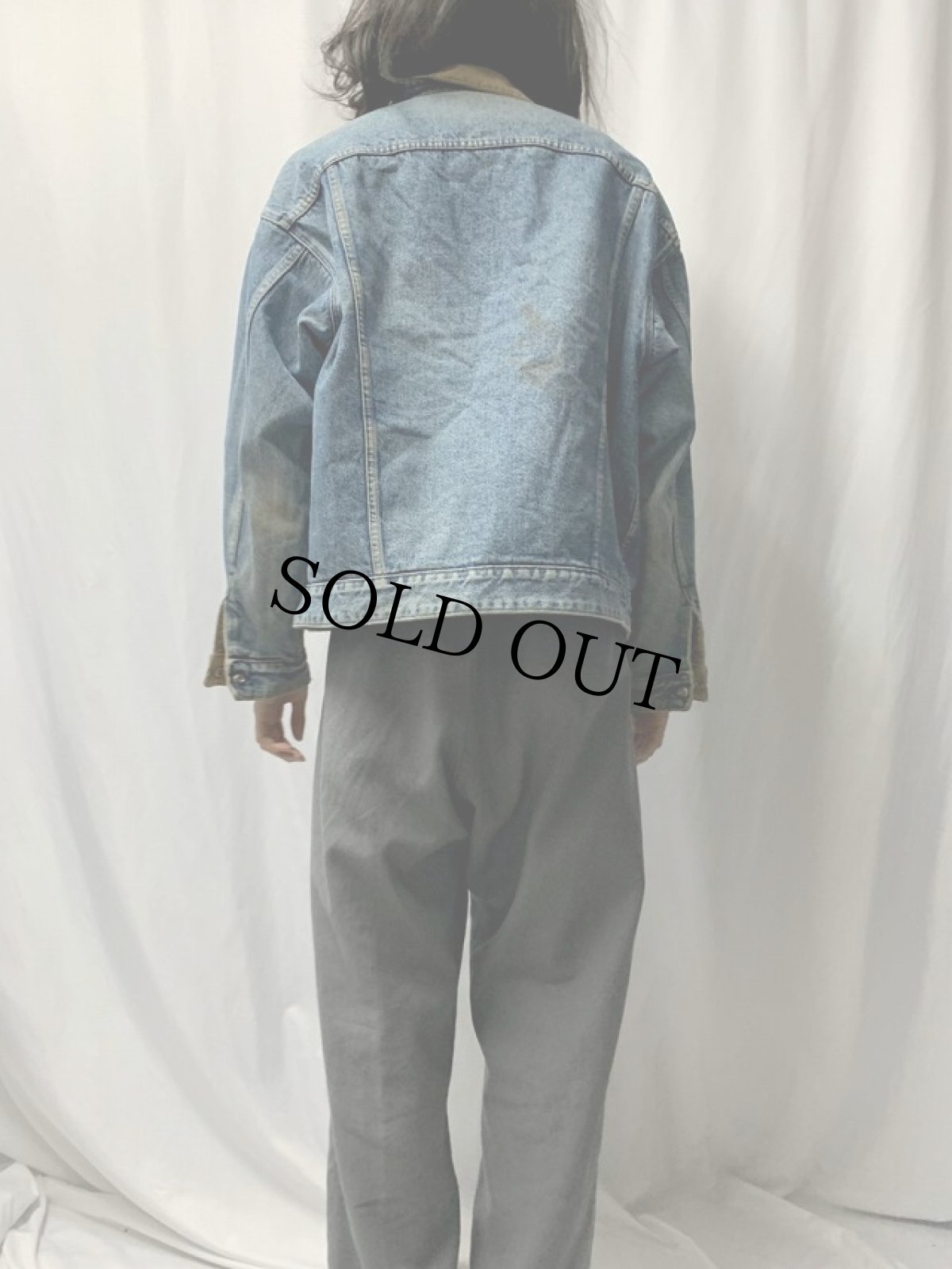 画像5: 90's Levi's 70548 USA製 コーデュロイ×デニム リバーシブルジャケット LARGE (5)