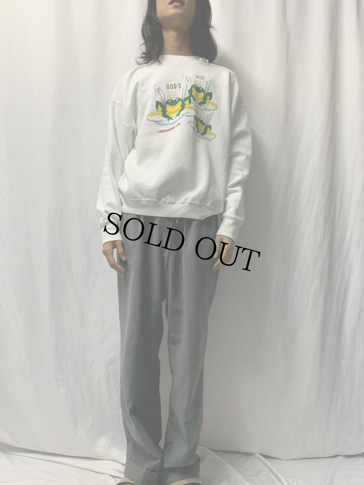 画像2: GOD'S WISE ERRRR パロディプリントスウェット XL (2)